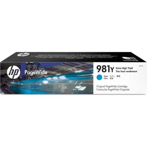 HP Inc. HP 981Y (L0R13A) Cyan Extra High-Yield Original Ink Cartridge