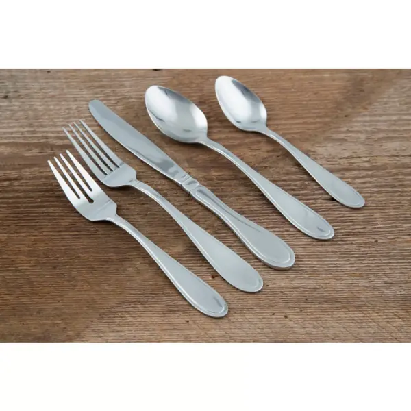 20pc Stainless Steel Evanston Mirror Silverware Set - Cambridge Silversmiths