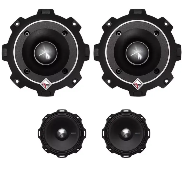 Rockford Fosgate  6.5" 400W Midrange Speaker (2)+ 1.5" 200W Power Tweeter (2)