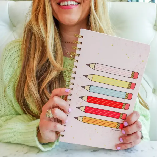 120 Page 1 Subject Spiral Notebook Pencils - Callie Danielle