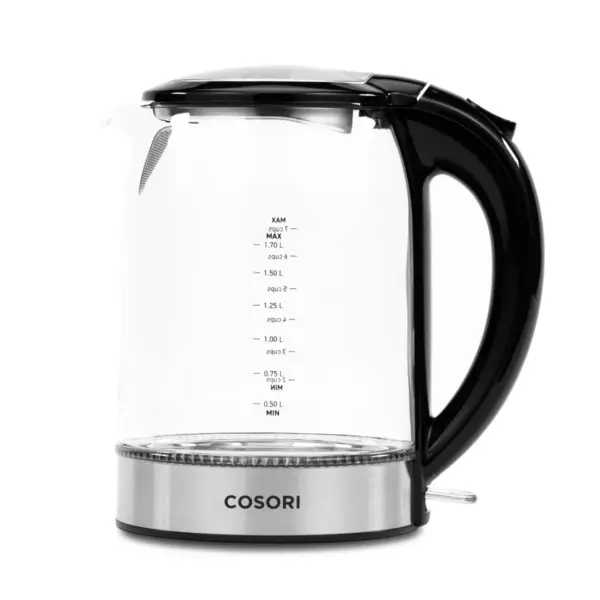 Cosori Original 1.7L Electric Glass Kettle with Bonus Coasters