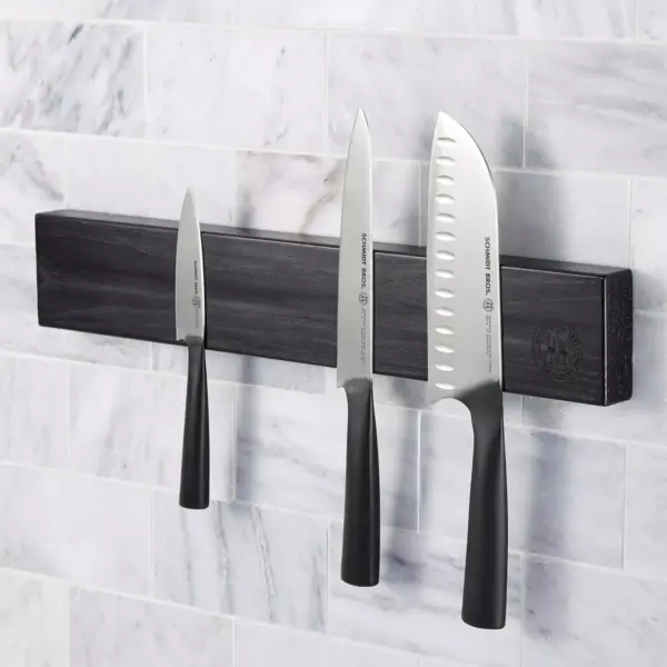 Schmidt Brothers Cutlery Black 18" Magnetic Wall Bar - Universal Storage