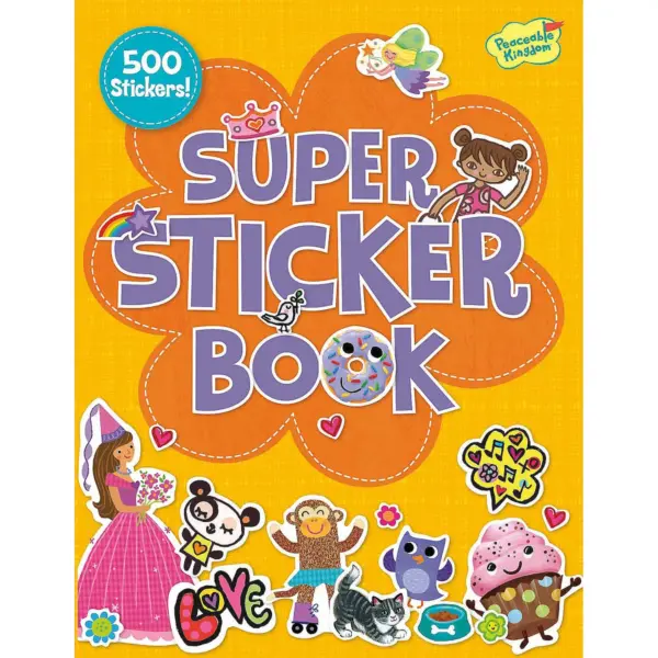 MindWare Girl Super Sticker Activity Book - Stickers - 500 Pieces