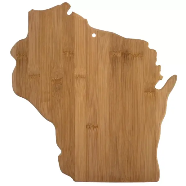 Totally Bamboo Wisconsin State Cutting Board 13" x 12"