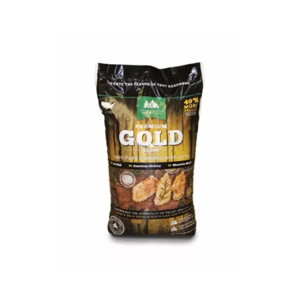 Green Mountain Grills Premium Gold Hardwood Grilling Pellets & Fruitwood Pellets