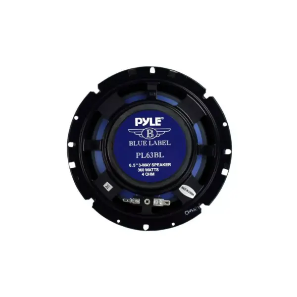 Pyle PL63BL 6.5" 360 Watts 3-Way Car Audio Coaxial Speakers PAIR Blue