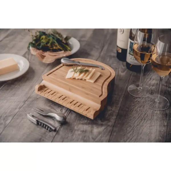 Bamboo Grand Cheese Serving Set - Picnic Time