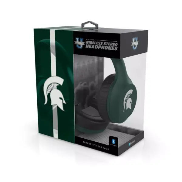 NCAA Michigan State Spartans Wireless Bluetooth Over-Ear Headphones