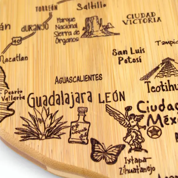 Totally Bamboo Destination Mexico Serving and Cutting Board