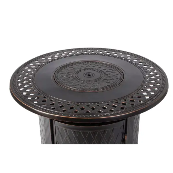 Wagner Aluminum Round LPG Fire Pit - Fire Sense