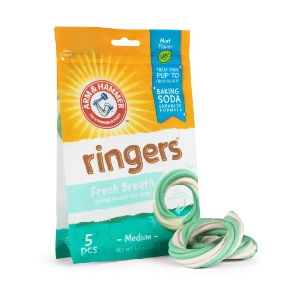 Arm & Hammer Ringers Dental Dog Treats - 5ct