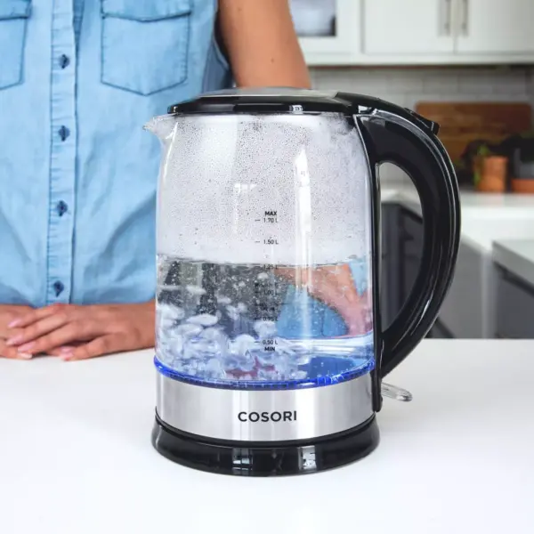 Cosori Original 1.7L Electric Glass Kettle with Bonus Coasters