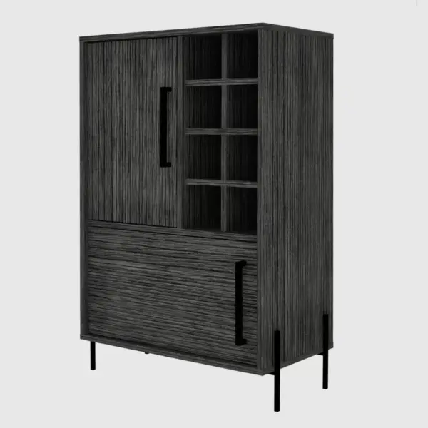 Page Bar Cabinet Smokey Oak - RST Brands