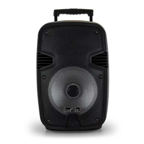 beFree Sound 10 Inch Portable Bluetooth Speaker with Party Lights