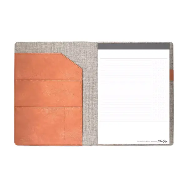 Padfolio with Notepad Letter Size Tan - Blue Sky