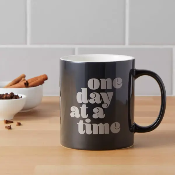 15oz Stoneware One Day At A Time Mug - Room Essentials™