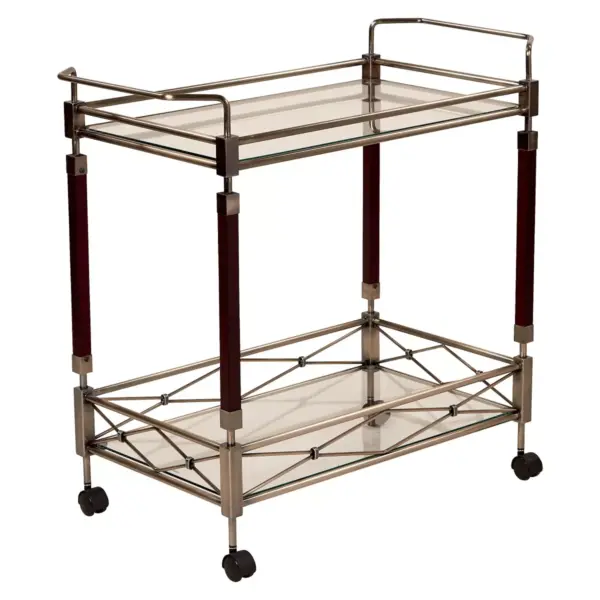 Melrose Serving Cart Antique Brass - OSP Home Furnishings