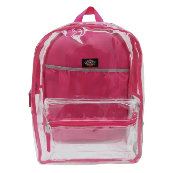 Dickies 17" Clear Student Backpack - Pink