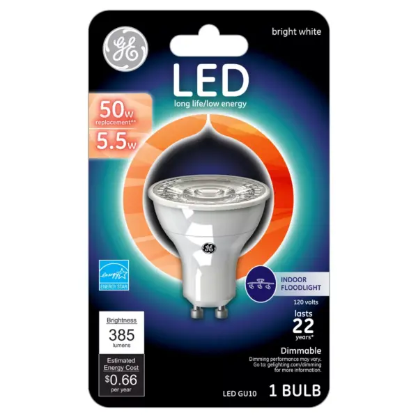 General Electric LED 50w GU10 Light Bulb White