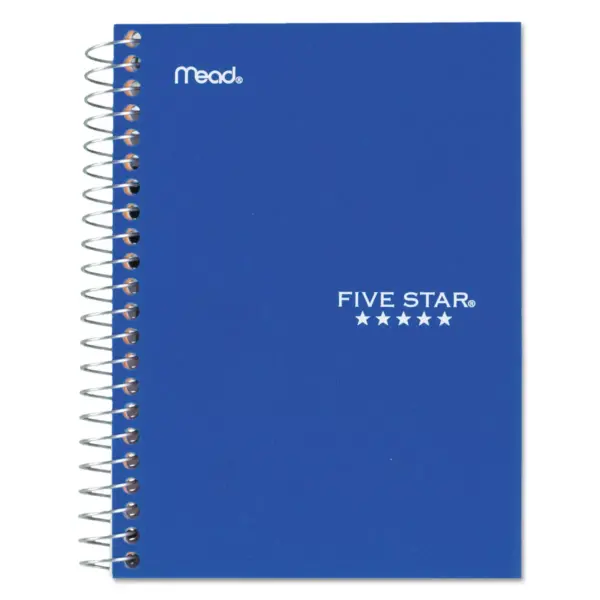 Five Star Wirebound Notebook College Rule 7 x 5 100 Sheets Assorted 45484