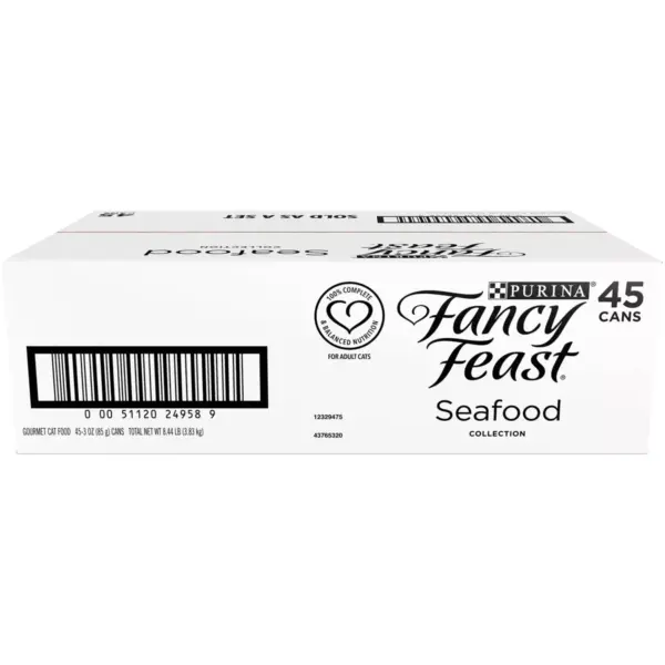 Fancy Feast Grilled & Medleys Seafood Gourmet Wet Cat Food - 3oz / 45ct Variety Pack