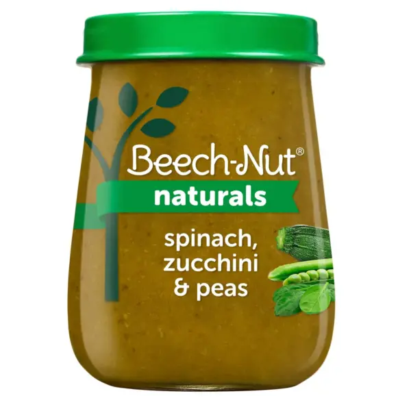 Beech-Nut Naturals Spinach, Zucchini & Peas Baby Food Jar - 4oz