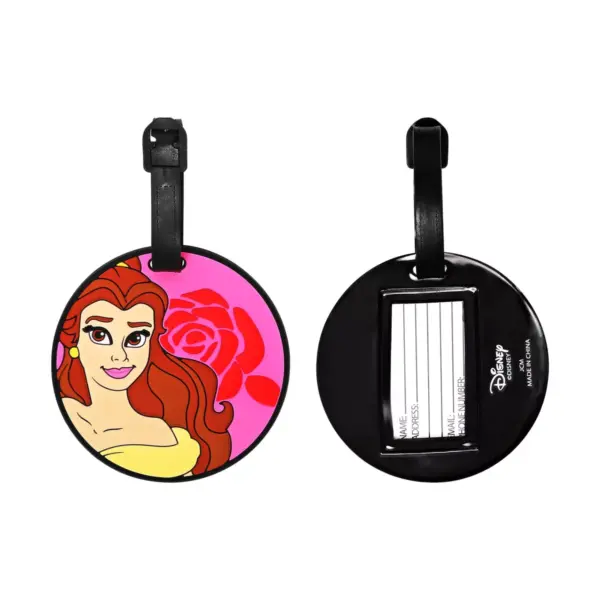 Disney Princess Ariel & Belle 2pc Rubber Luggage Tag