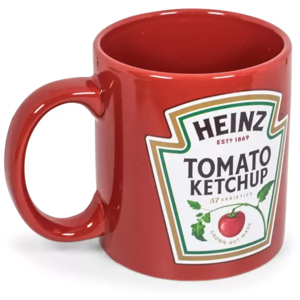 Toynk Heinz Ketchup Logo "Worth The Wait" Ceramic Coffee Mug | Holds 16 Ounces