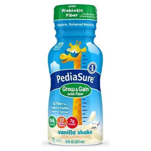 PediaSure Grow & Gain with Fiber Kids' Nutritional Shake Vanilla - 6 ct/48 fl oz