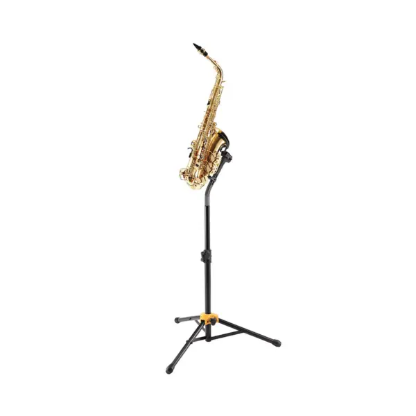 Hercules Tall Auto-Grab Sax Stand Black