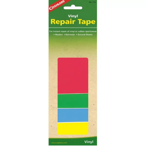 Coghlan's Vinyl Repair Tape (4 Pieces), Rainwear Adhesive Camping Patches Tent