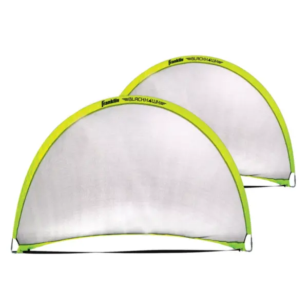 Franklin Sports 4'x3' Blackhawk Pop Up Soccer Goal Set with Carry Bag