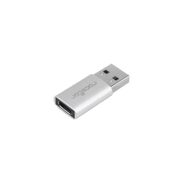 Rocstor Premium USB 3.0 to USB C Slim Aluminum Adapter - USB Type-C - 1 x Type 1 x USB 3.0 Type Male - 1 x Type C Female USB - Aluminum Case