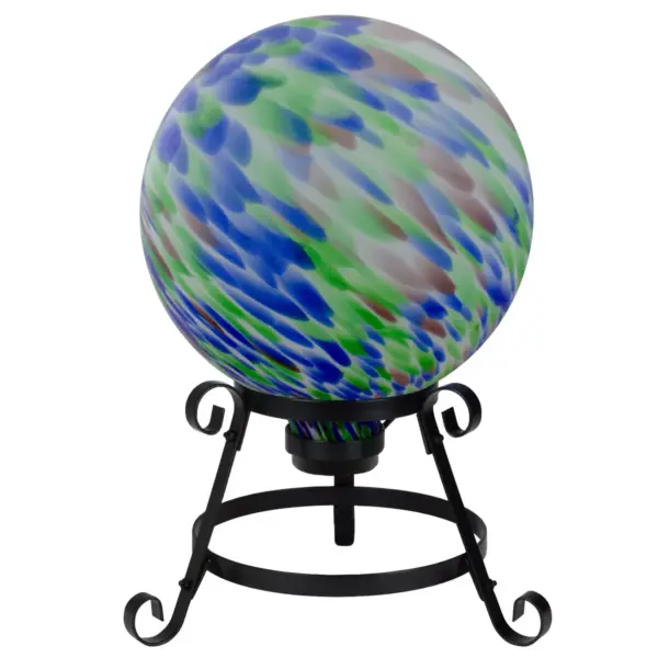 Northlight 10” Swirled Outdoor Garden Gazing Ball