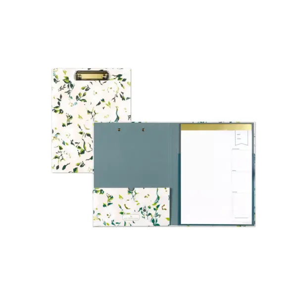 Day Designer Clipfolio with Writing Pad Coming Up Roses - Blue Sky