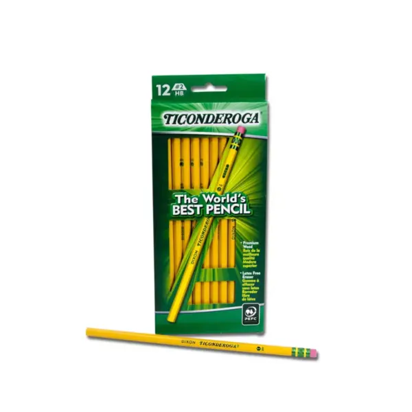 Ticonderoga 12pk #2 Wooden Pencils Yellow