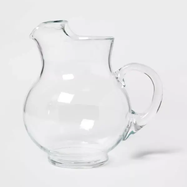 90.6oz Glass Round Pitcher with Handle - Threshold™