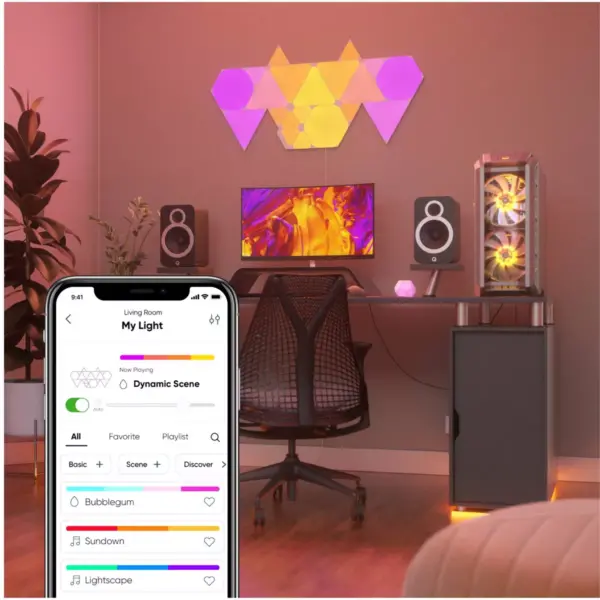 Nanoleaf 7pk Shapes Triangle Smarter LED Light Kit