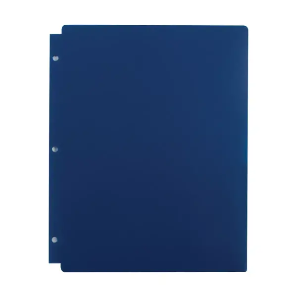 Staples 2 Pocket Poly Folder Navy 920302