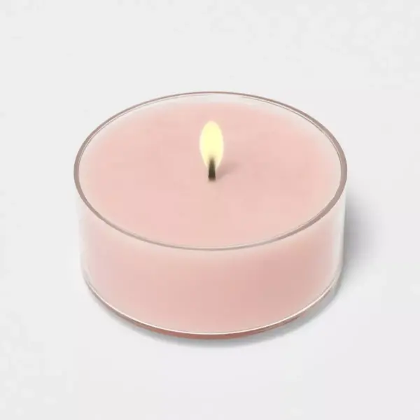 12pk Tealight Cherry Blossom and Peony Candles - Threshold™