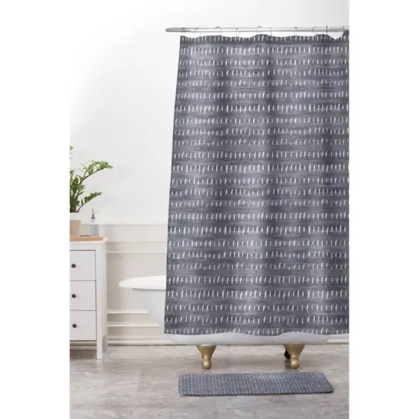 Holli Zollinger Rain Light Shower Curtain Gray - Deny Designs