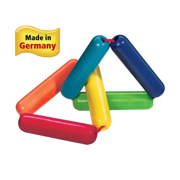 HABA Triangles Wooden Clutching Toy & Teether (Made in Germany)