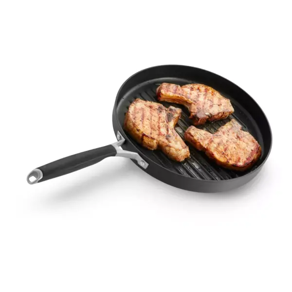 Select by Calphalon 12" Hard-Anodized Non-Stick Round Grill