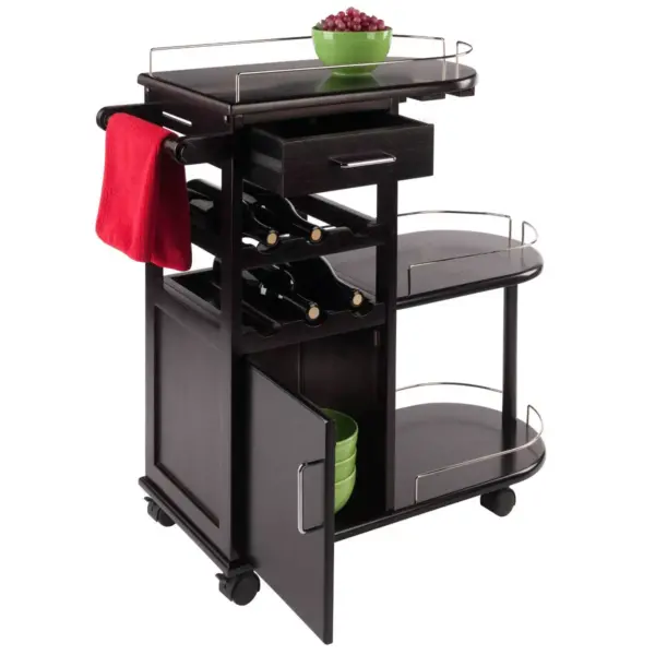 Jimmy Entertainment Cart Dark Espresso - Winsome