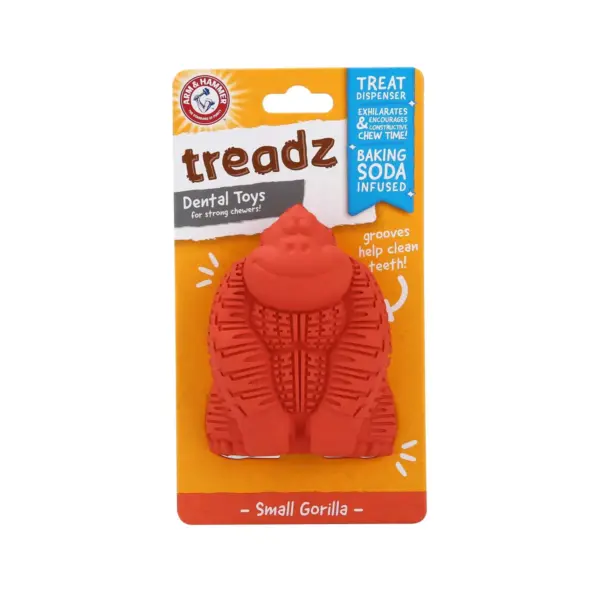 Arm & Hammer Super Treadz Mini Gorilla Dog Toy - 3.5"