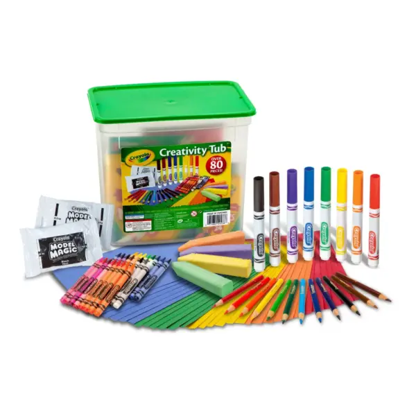 Crayola 80pc Creativity Tub Art Supplies