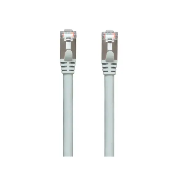 Monoprice Cat7 Ethernet Network Patch Cable - 3 feet - Gray | 26AWG, Shielded, (S/FTP) - Entegrade Series