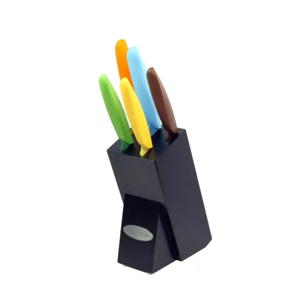 Oceanstar 6-Piece Non-Stick Coating knife set with Block