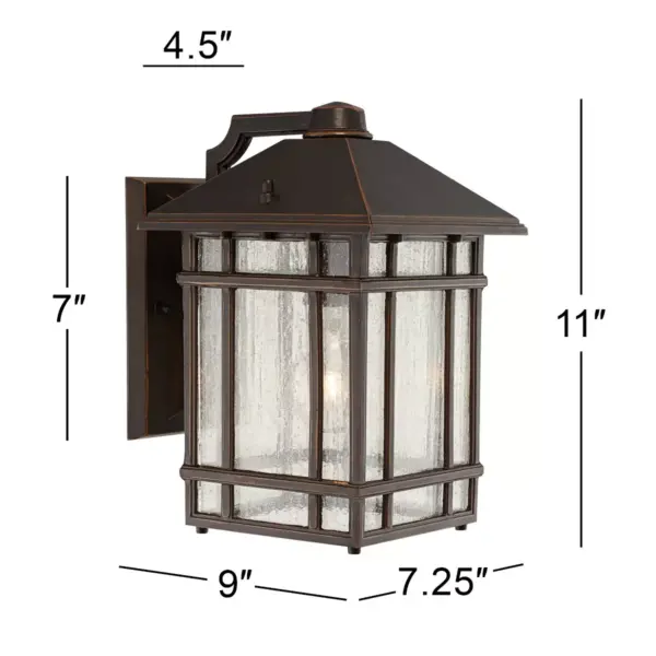 Kathy Ireland Jardin du Jour 11" High Bronze Outdoor Wall Light