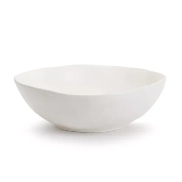 DEMDACO Textured Serving Bowl White